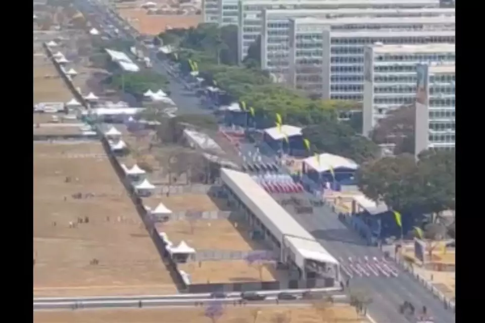 7 de Setembro com Lula tem desfile para quase ninguém, na Esplanada (Redes sociais)