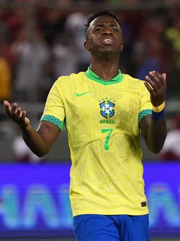 Vini Jr. perde pênalti, e Brasil empata com a Venezuela pelas Eliminatórias