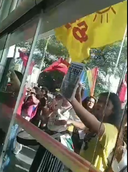 Clima tenso no Midway: baderneiros de movimentos sindicais tentam invadir shopping