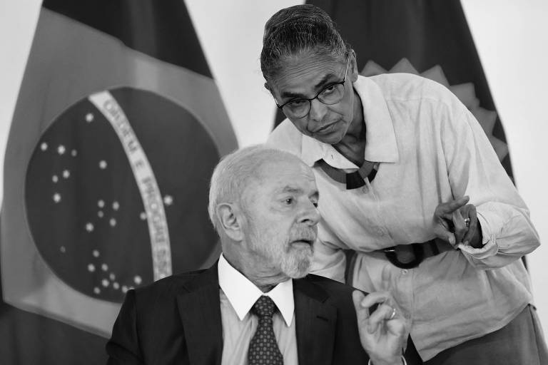 Luiz Inácio Lula da Silva (PT) e Marina Silva, ministra do Meio Ambiente