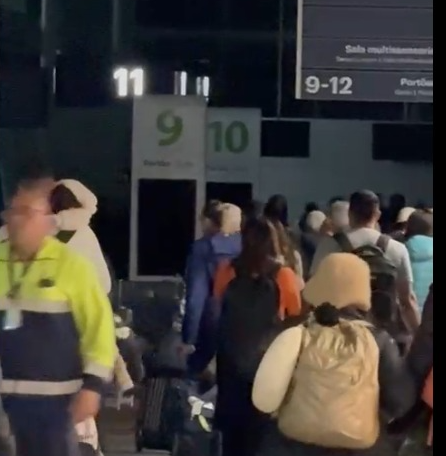 Pane elétrica e caos no Aeroporto de São Gonçalo