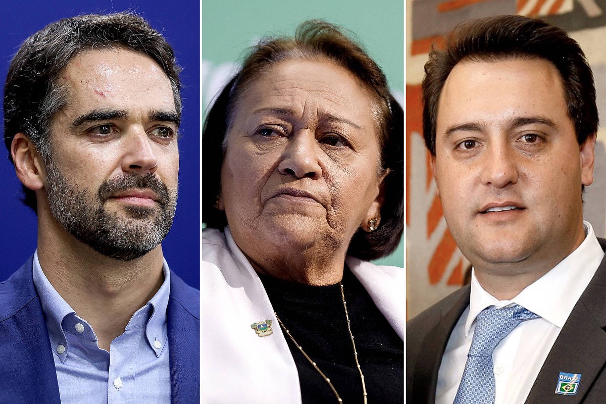 Eduardo Leite, Fátima Bezerra e Ratinho Jr.