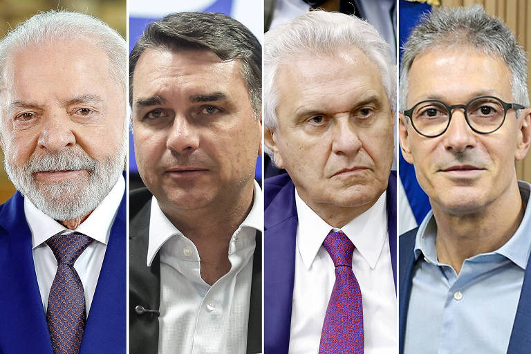Lula, Flávio, Caiado e Zema 