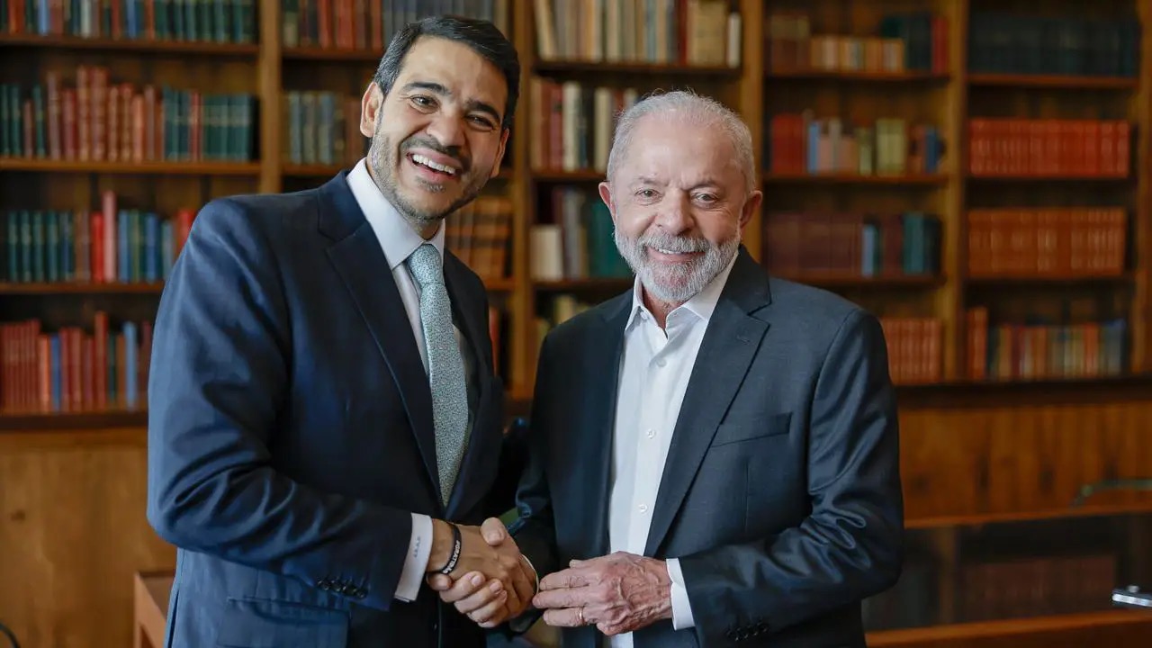 O ministro da AGU, Jorge Messias, e o presidente Lula (Ricardo Stuckert/Presidência/Divulgação)