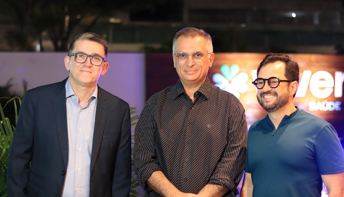Luis Fernando, CEO da Catenate Solutions,  Idris Saldanha, diretor da Viver e Jean Valério da LIDE RN