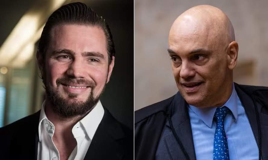 O ex-banqueiro Daniel Vorcaro e o ministro Alexandre de Moraes, do STF — Foto: Fotos de Ana Paula Paiva/Valor e Brenno Carvalho/O Globo