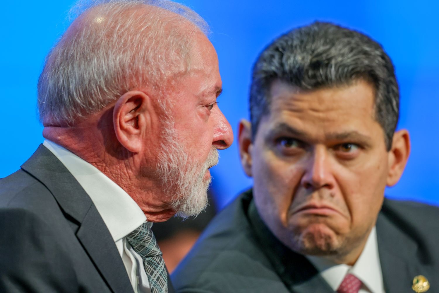 O presidente Lula e o presidente do Senado Davi Alcolumbre. / Crédito: Fabio Rodrigues Pozzebom/Agência Brasil