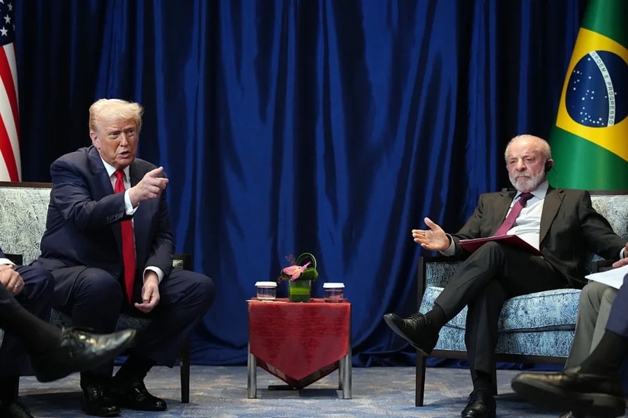 Trump e Lula | Andrew Harnik/Getty Images
