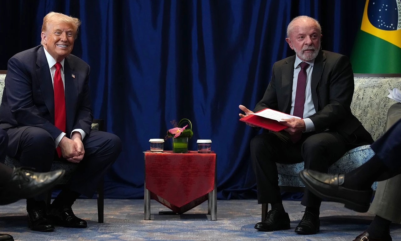 O presidente Lula ao lado do presidente EUA Donald Trump. Foto: Divulgação