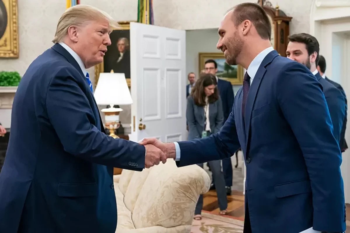 TRUMP E EDUARDO BOLSONARO | Joyce N. Boghosian/Casa Branca