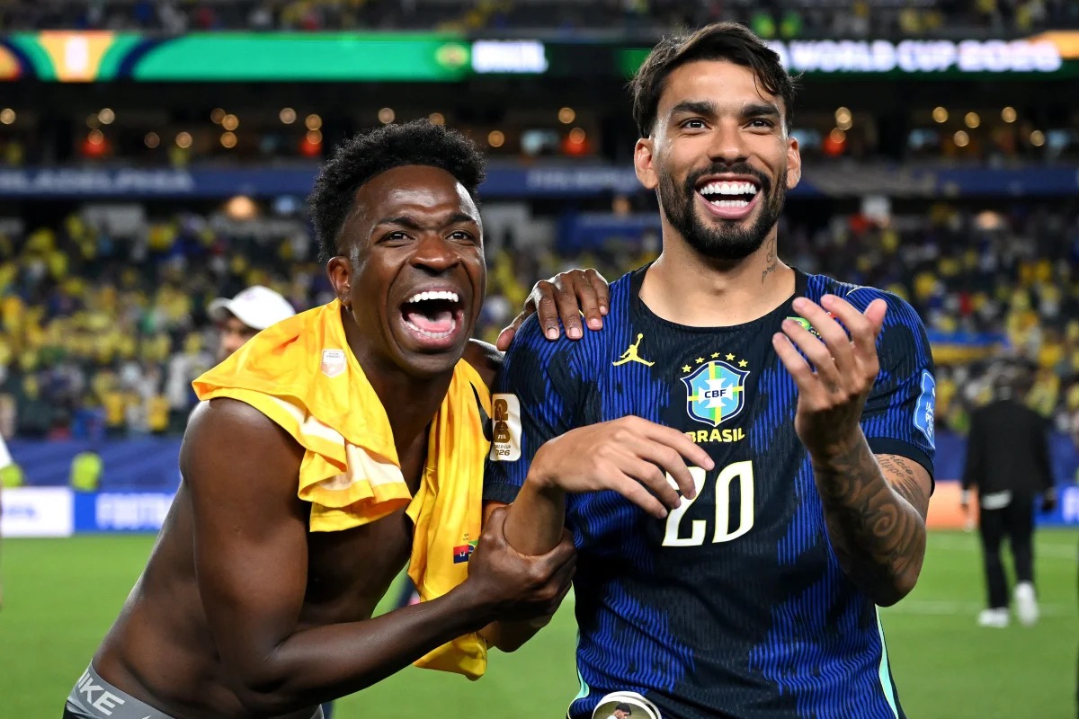 VINI JR. E LUCAS PAQUETÁ | Shaun Botterill - FIFA via Getty Images