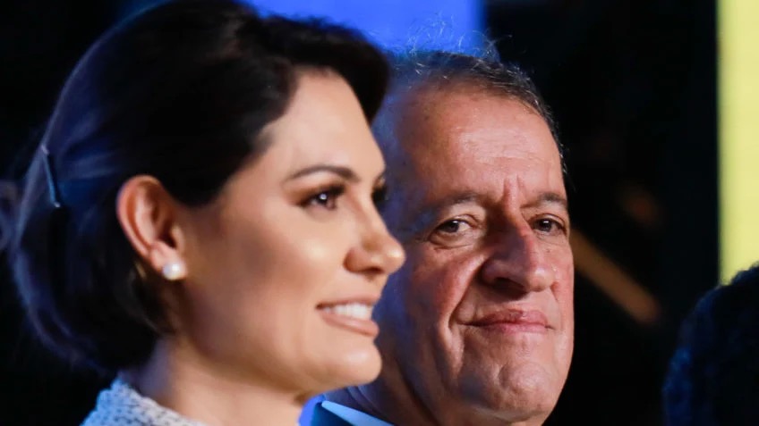 MICHELLE BOLSONARO E VALDEMAR COSTA NETO | Creator: Sergio Lima  |  Credit: Sérgio Lima/Poder360