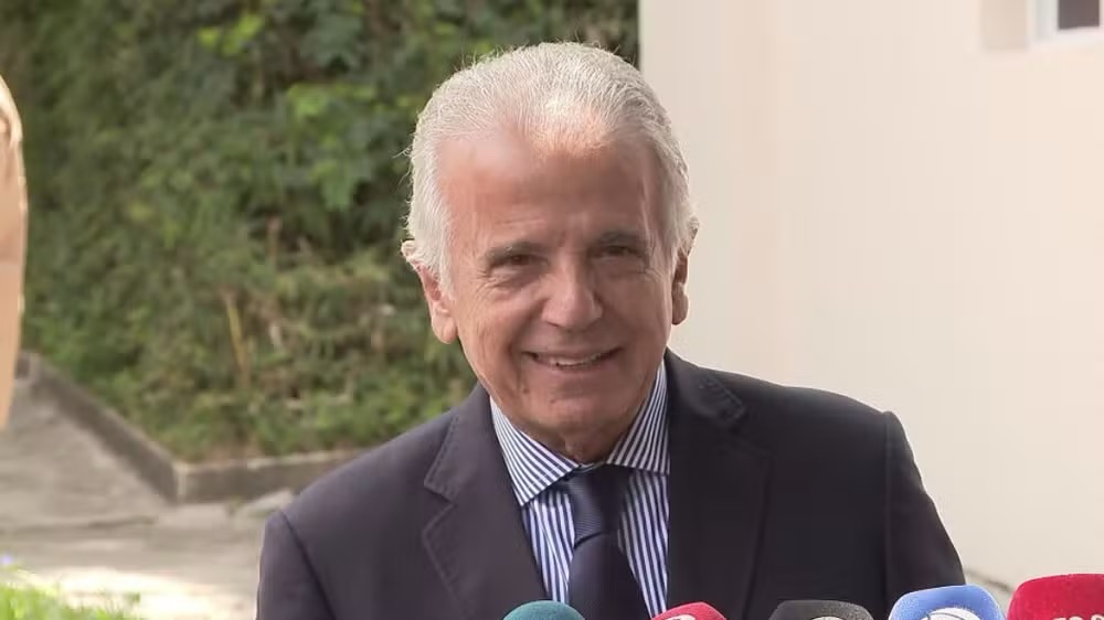 Ministro da Defesa, José Mucio Monteiro Filho, visita o presidente Lula em SP — Foto: Reprodução/TV Globo