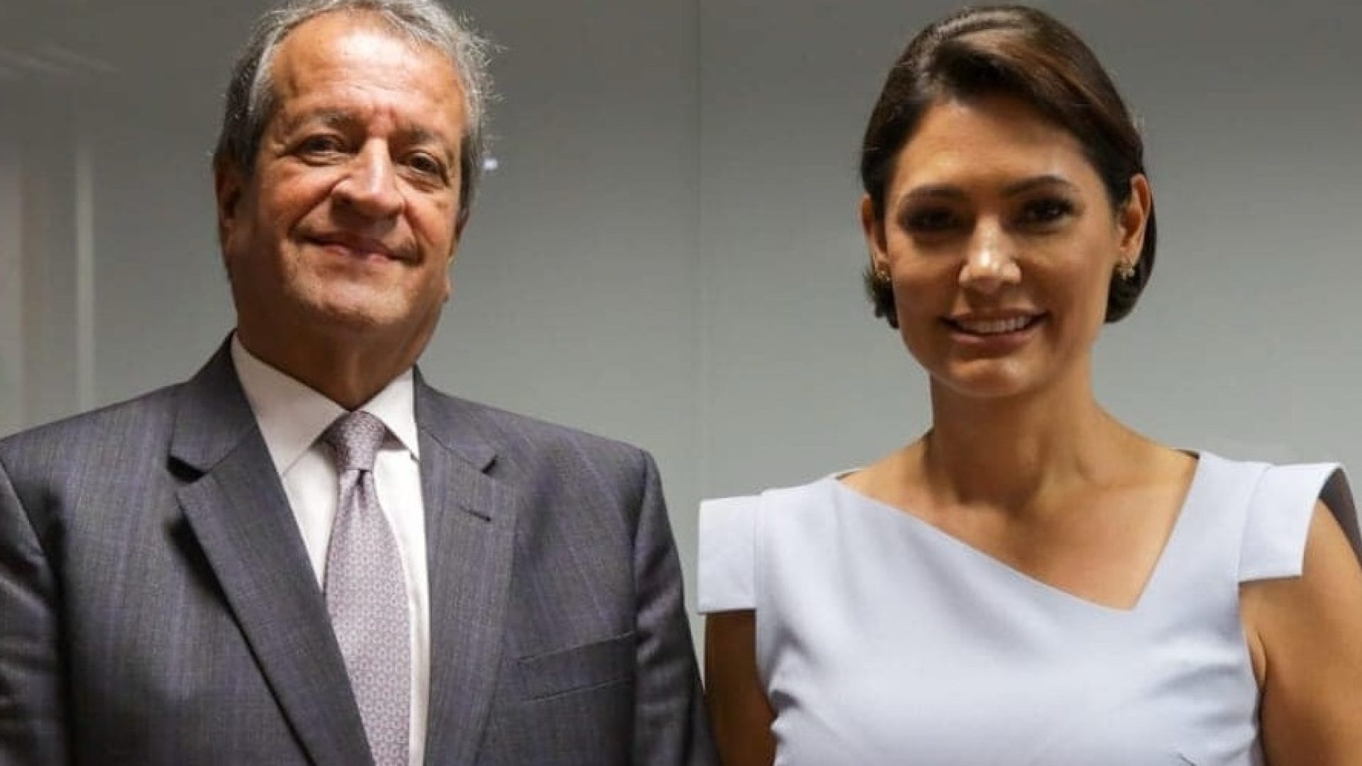 Valdemar Costa Neto e Michelle Bolsonaro
