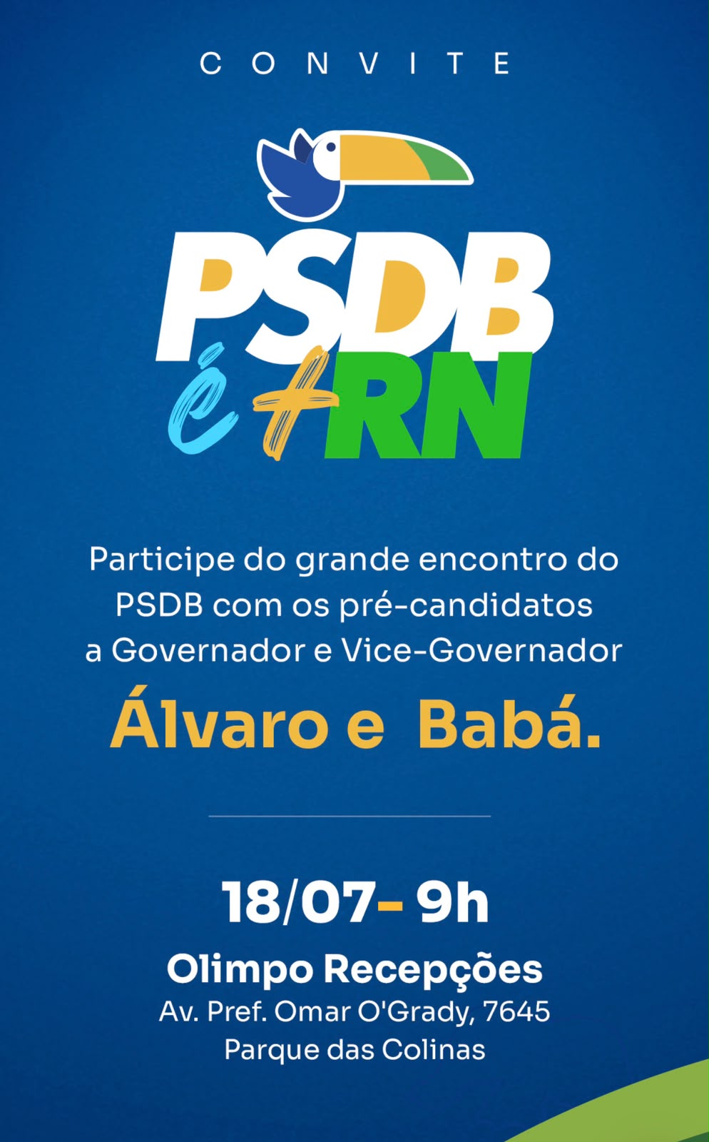 PSDB fará evento no sábado para anunciar apoio a Álvaro 