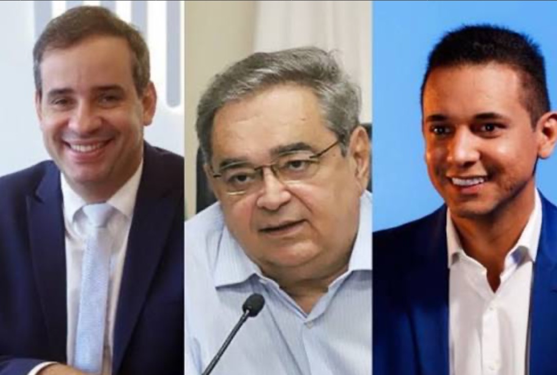 Cadu Xavier, Álvaro Dias e allyson Bezerra 
