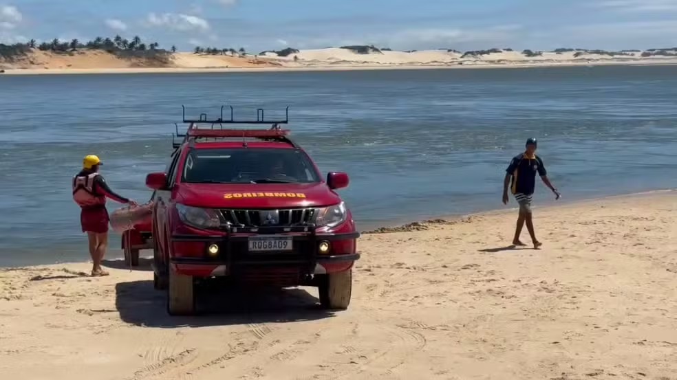 Afogamento praia | Foto: Sérgio Henrique Santos/Inter TV Cabugi