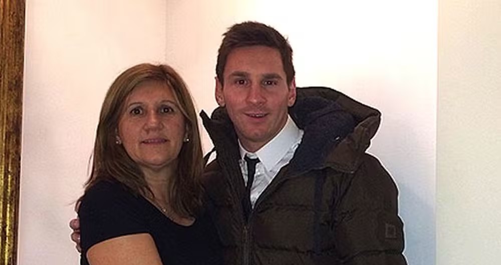 Messi e a mãe, Celia Maria Cuccittini — Foto: Reprodução/Instagram