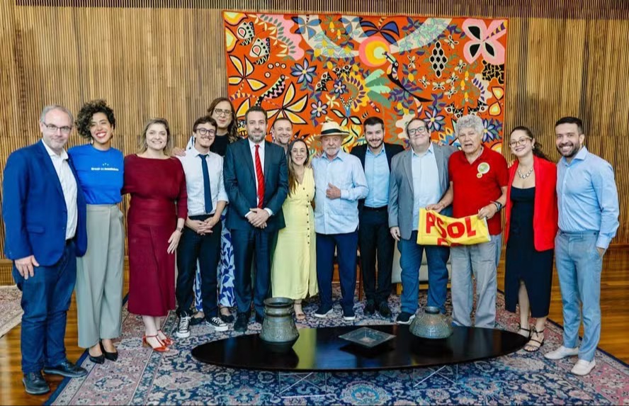 O PSOL, Lula e Boulos — Foto: Reprodução