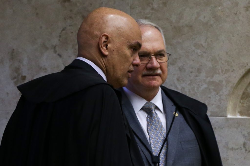 ALEXANDRE DE MORAES E EDSON FACHIN | Foto: Marcelo Camargo/Agência Brasil