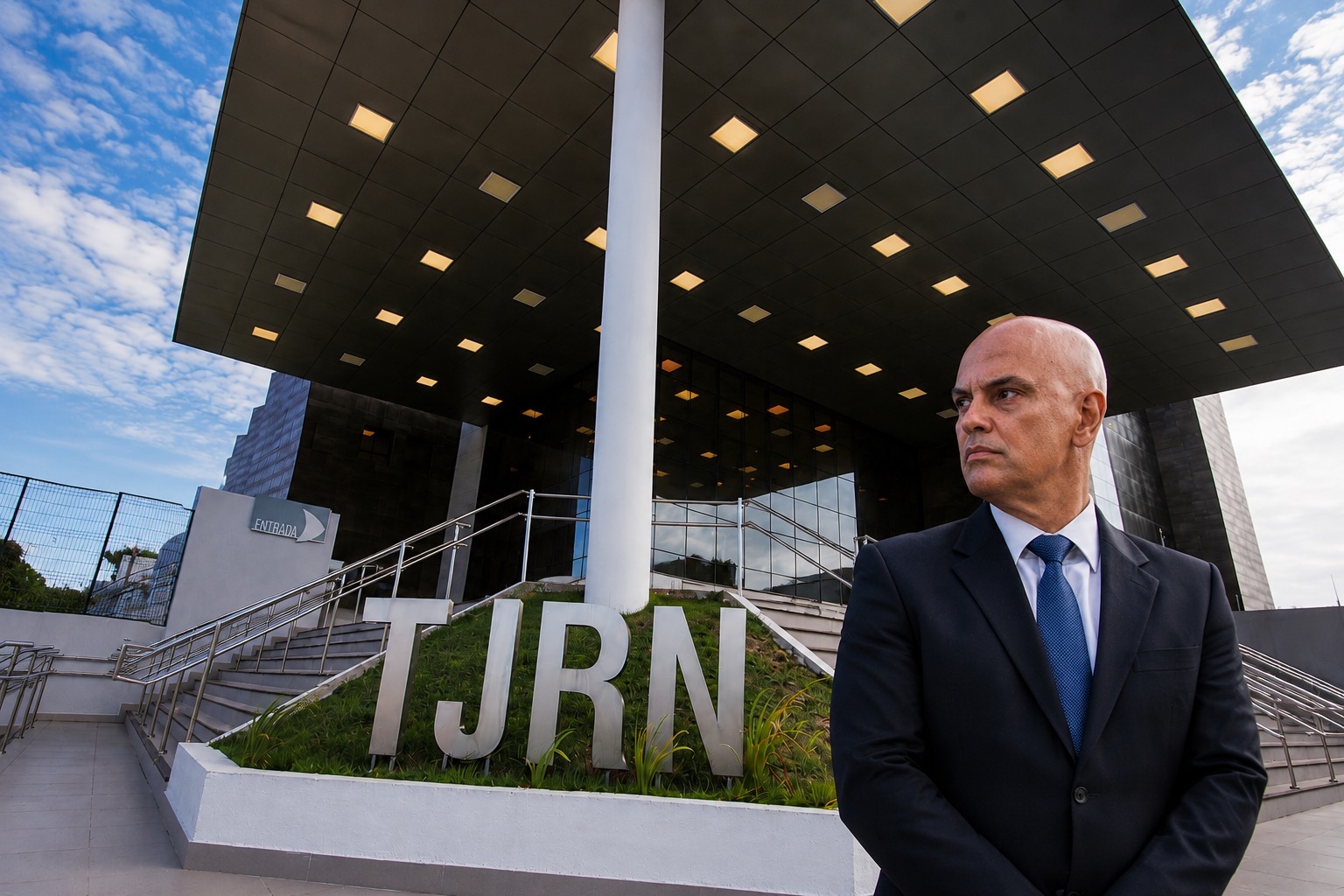 TJRN E ALEXANDRE DE MORAES | IMAGEM GERADA POR IA