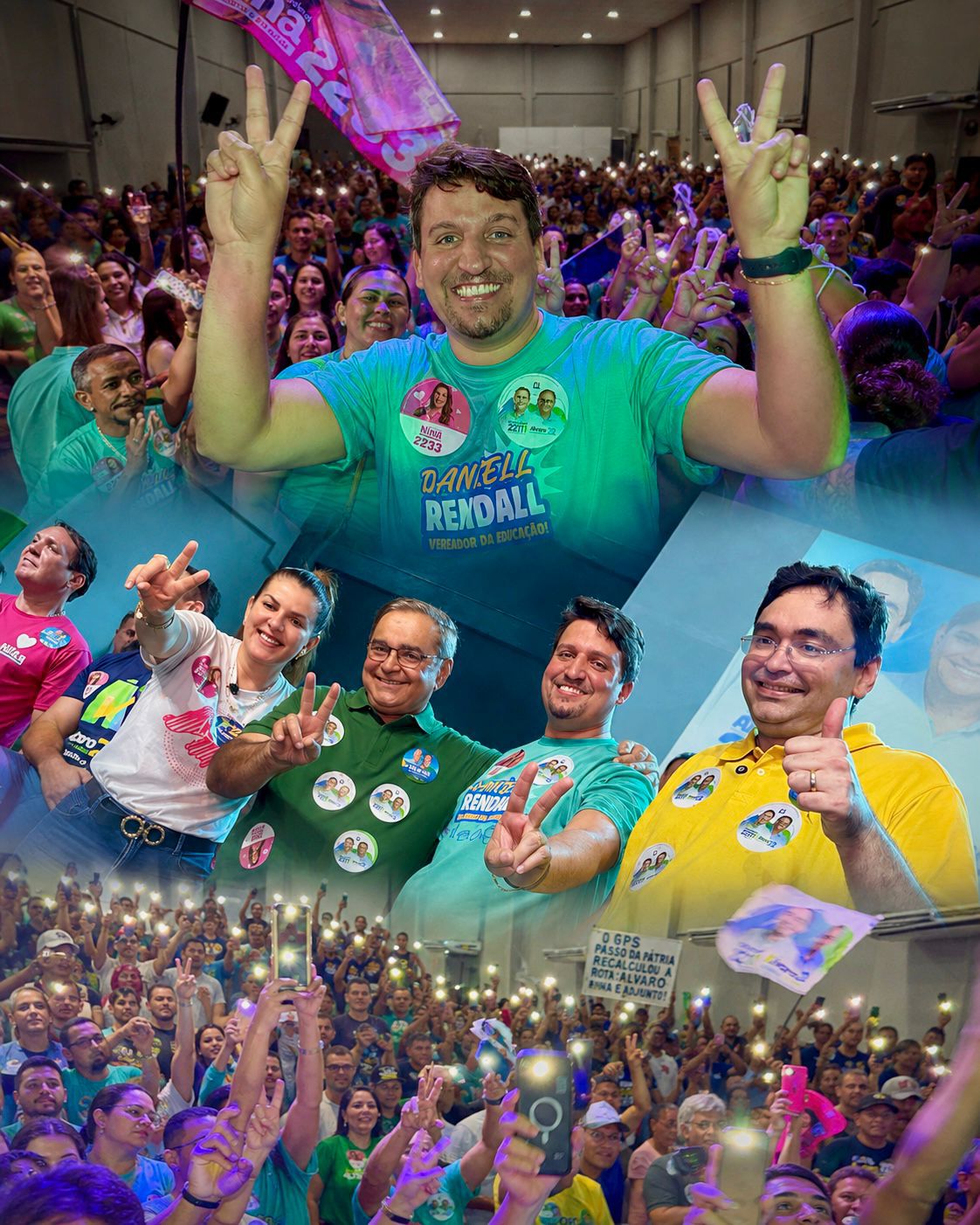 Daniell Rendall participa da organização de evento que reúne mais de 2 mil pessoas Natal para lançamento da campanha de Adjuto Dias