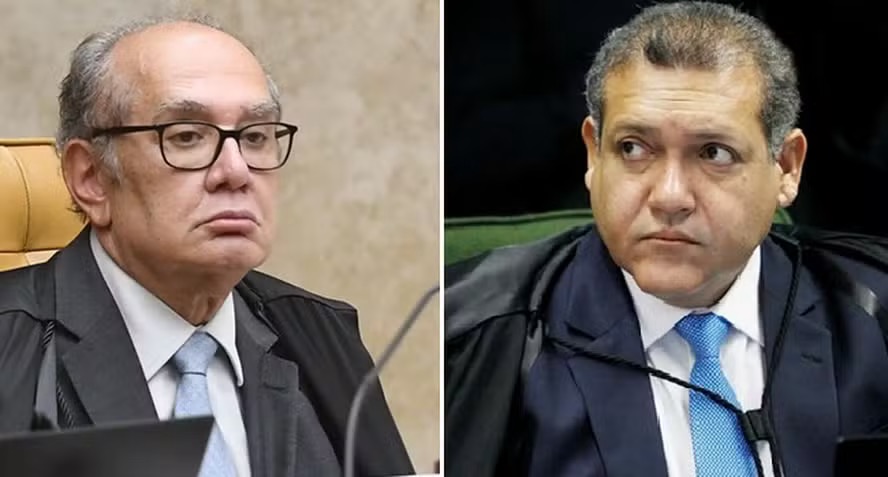 Os ministros Gilmar Mendes e Kassio Nunes Marques — Foto: Montagem O GLOBO