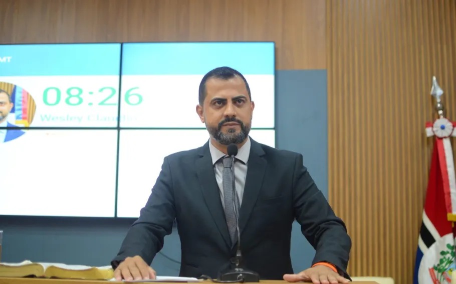 O vereador Wesley Claudio, de Rondonópolis (MT): momentos de terror | Foto: Secom/Câmara Municipal