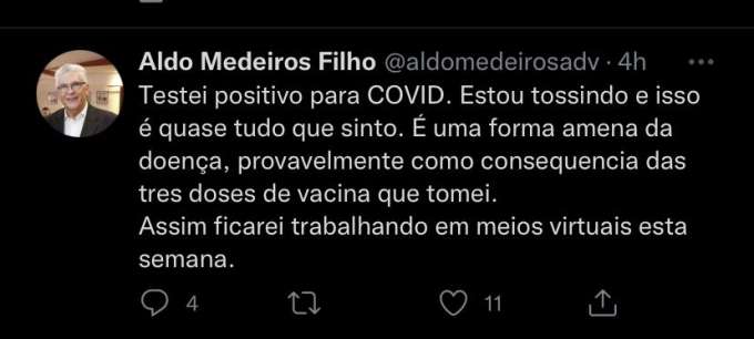 Presidente da OAB-RN testa positivo para Covid-19