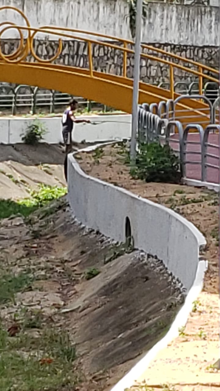 Pescaria no canal do Baldo